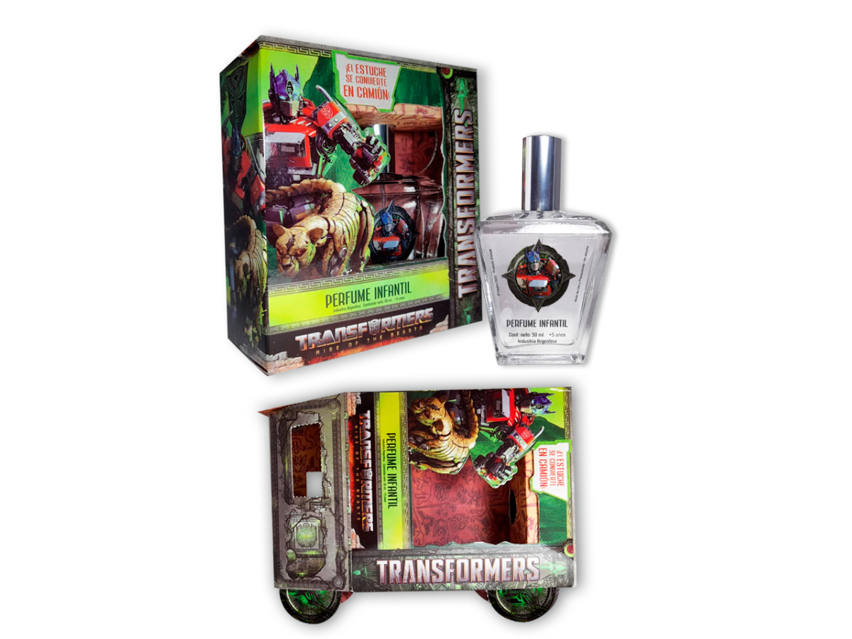 44893 - PERFUME INFANTIL TRANSFORMERS ESTUCHE CAMION x 50 ml
