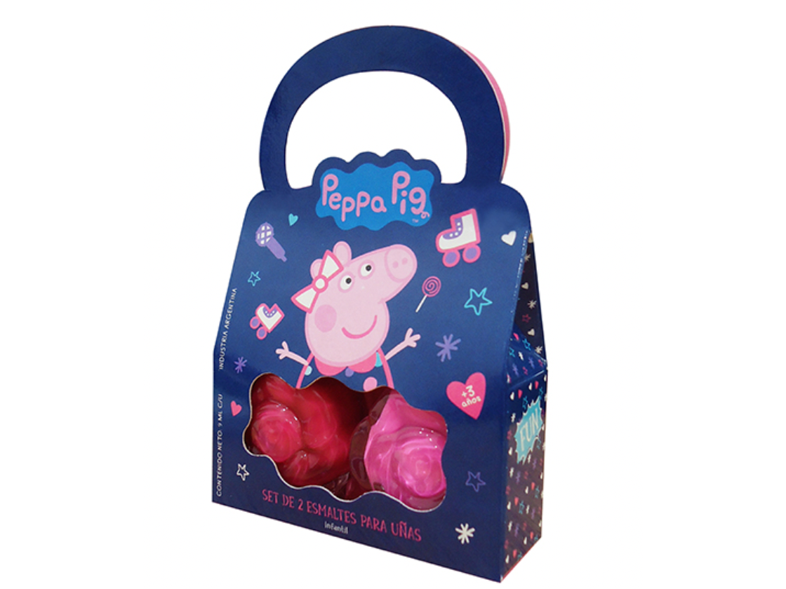 41106 - Carterita Peppa Pig - Set de 2 Esmaltes