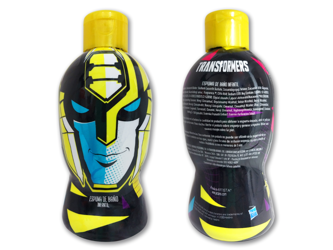48167 - ESPUMA DE BAÑO X 250ML TRANSFORMERS 2D