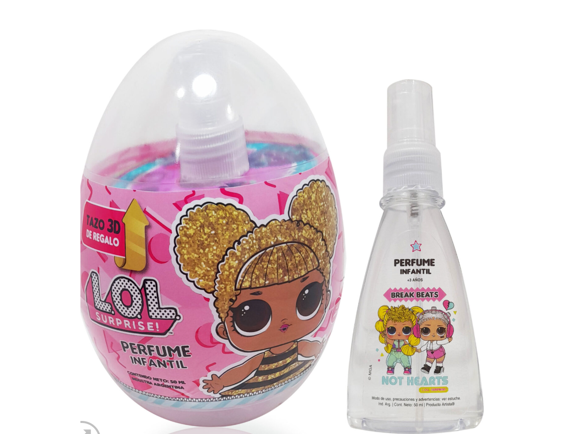 48129 - PERFUME X 50ML EN CAPSULA LOL+TAZO 3D