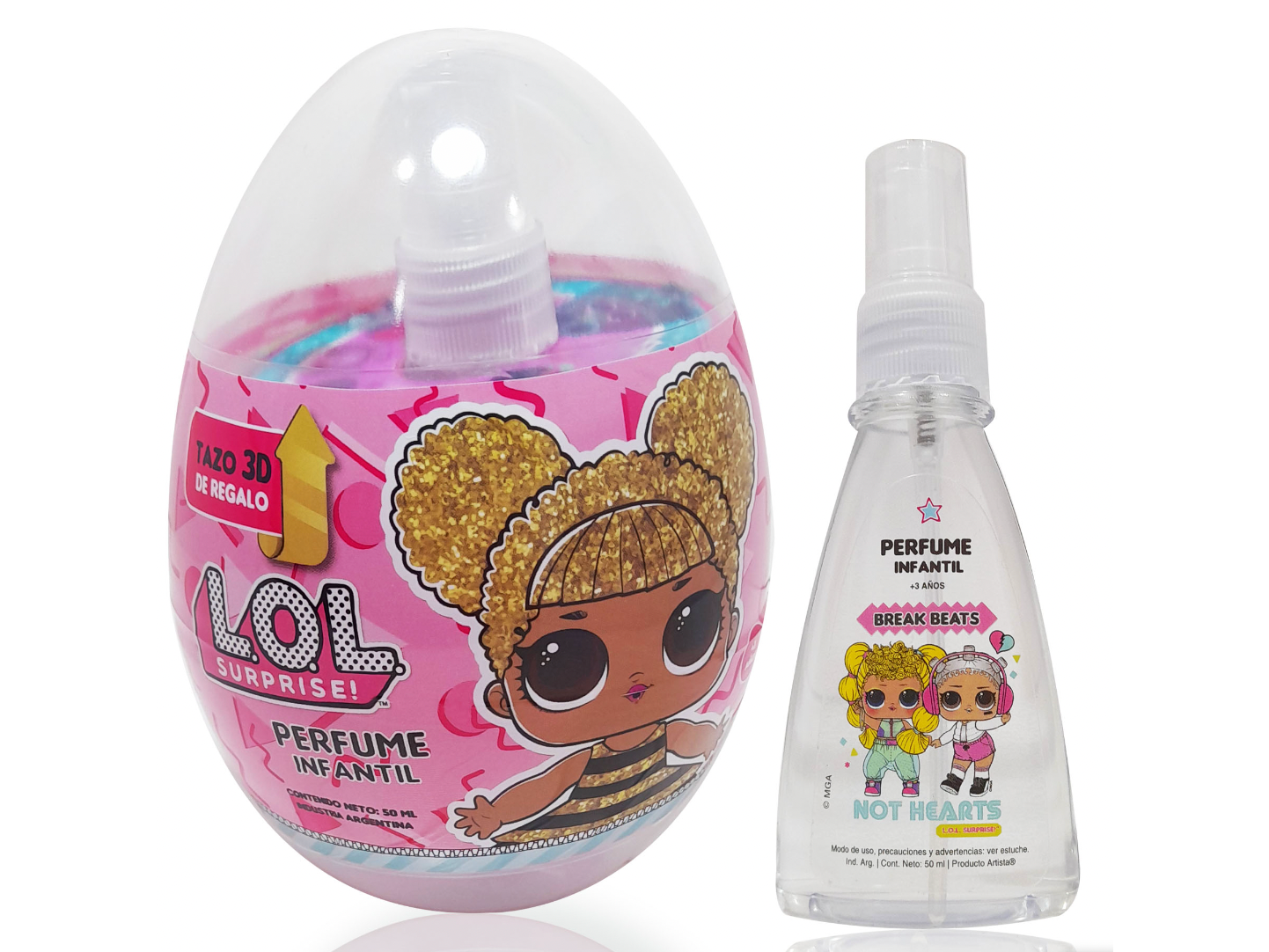 48129 - PERFUME X 50ML EN CAPSULA LOL+TAZO 3D