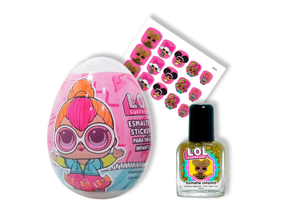 46774 - Huevo con Esmalte Sorpesa + Sztickers LOL