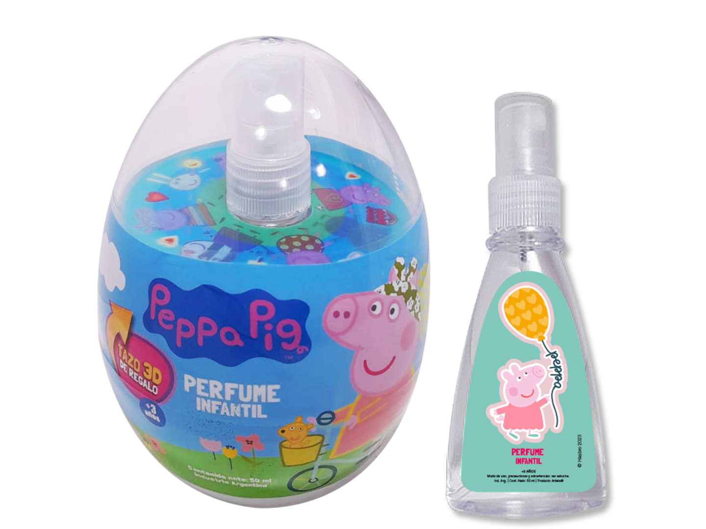 48112 - PERFUME X 50ML EN CAPSULA PEPPA PIG +TAZO 3D