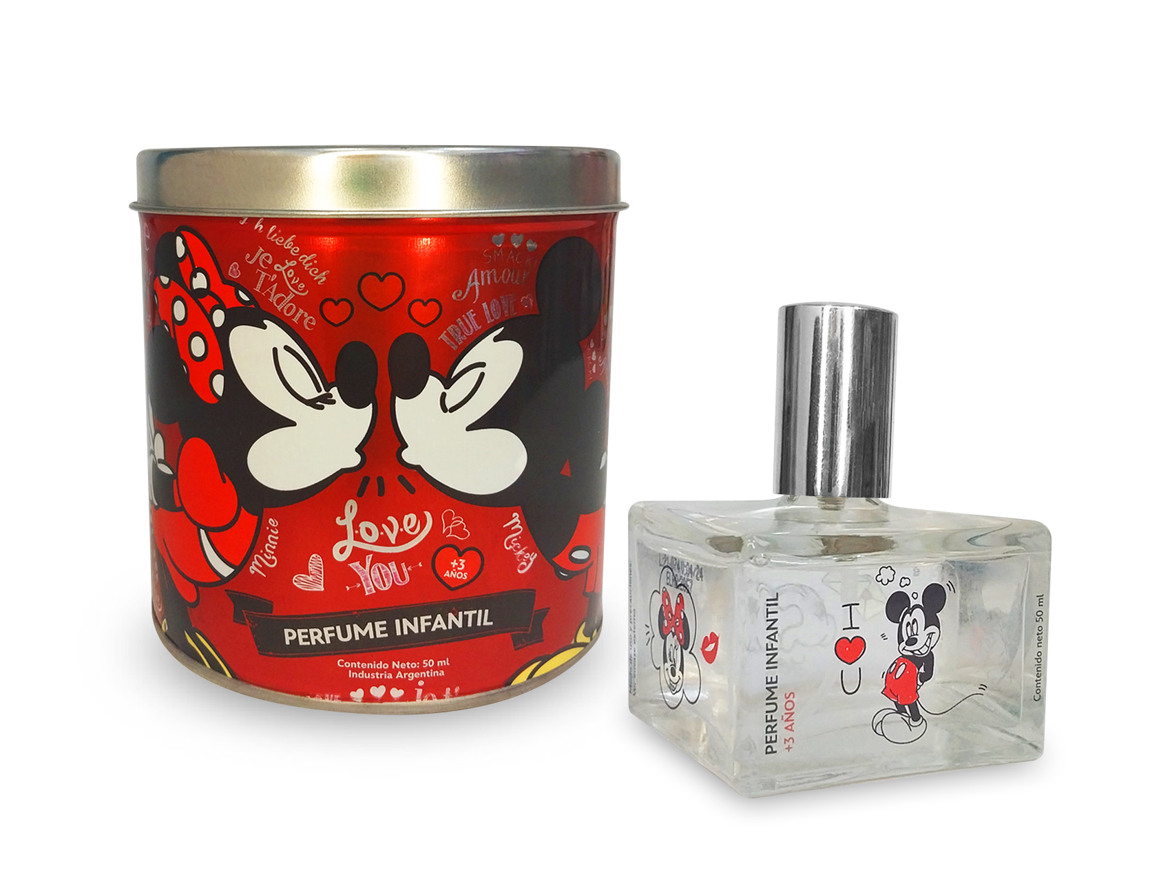 48761 PERFUME EN LATA BAJA MICKEY Y MINNIE X 50 ML