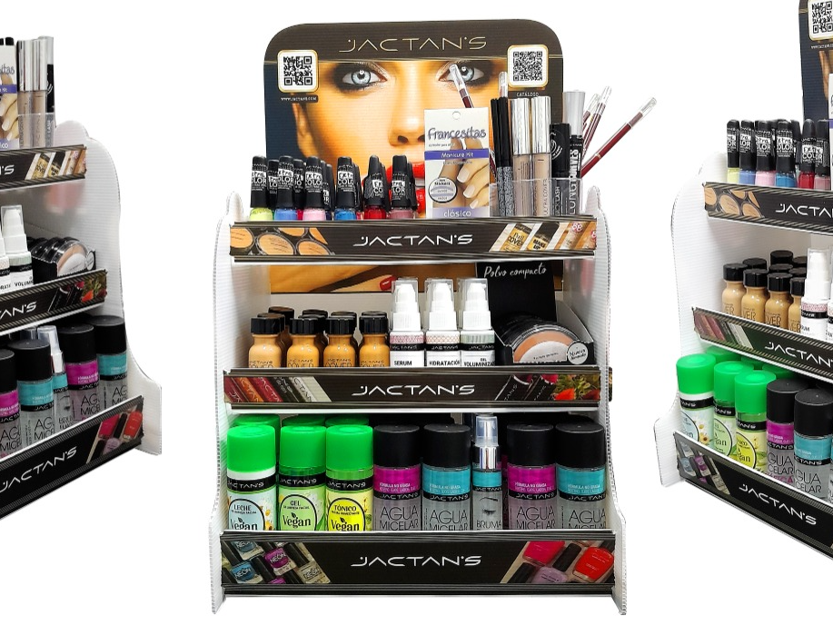 Exhibidor 3 estantes Jactans