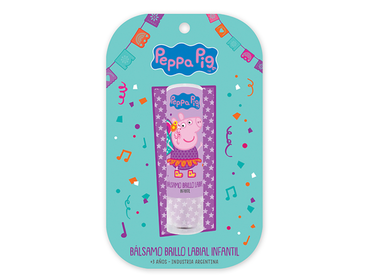 41786 - Bálsamo labial infantil en blister Peppa Pig