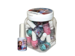 43391 Esmaltes Frozen II surtidos en caramelera x 24 unidades