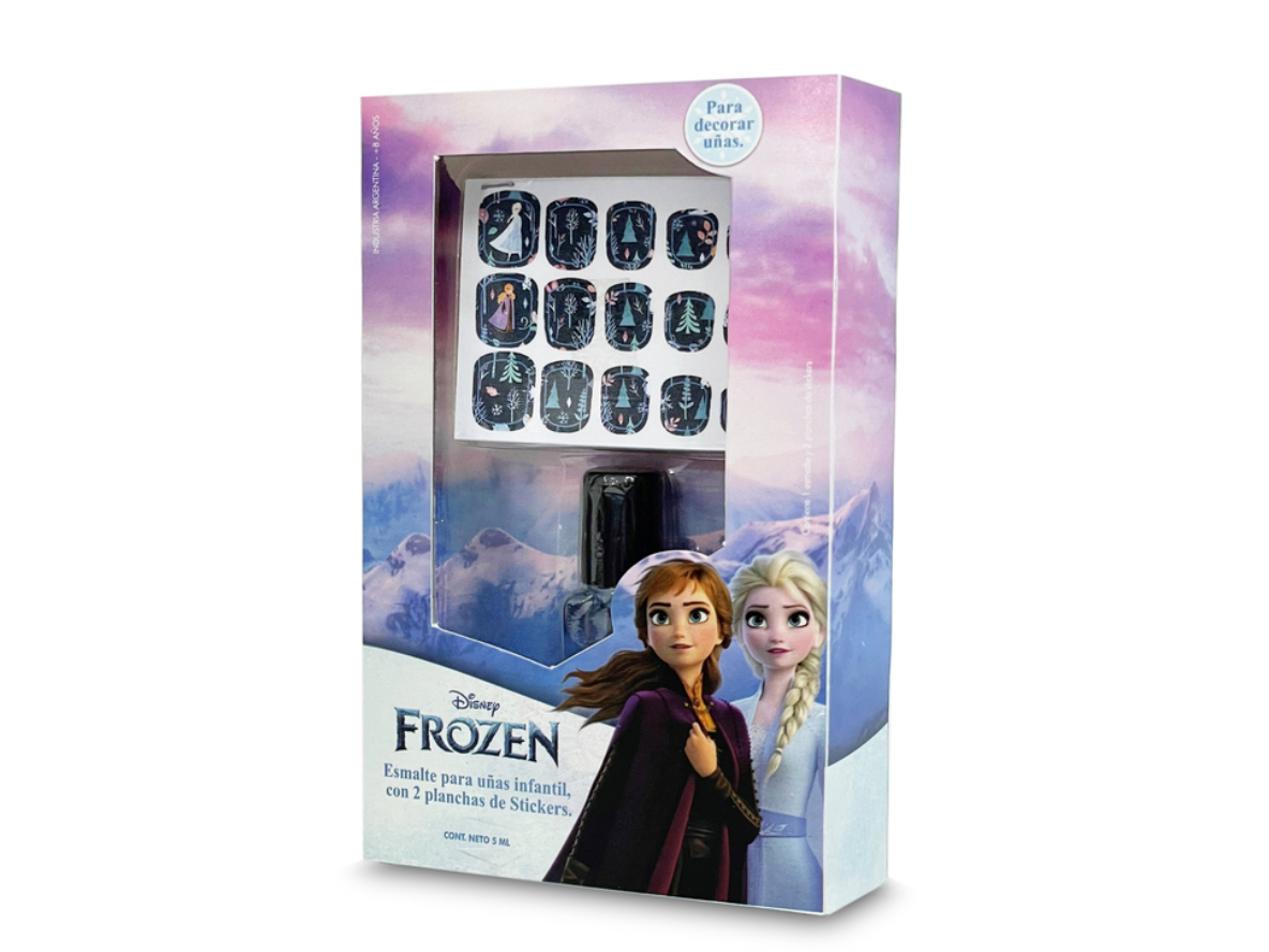 46439 Esmalte + 2 planchas de Stickers  Frozen