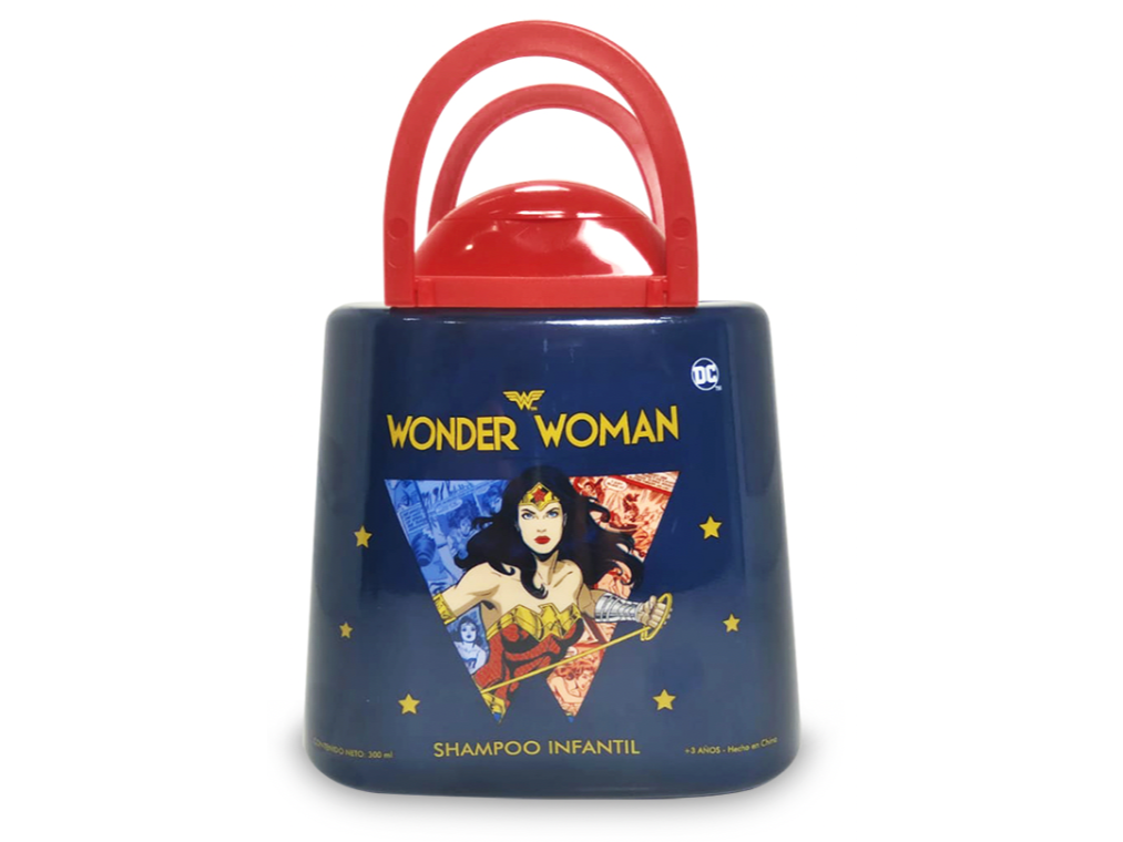 95422 - Shampoo infantil en carterita Wonder Woman x 300 ml