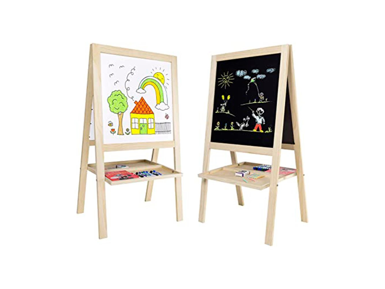 Pizarra para niños 2 en 1 con atril
