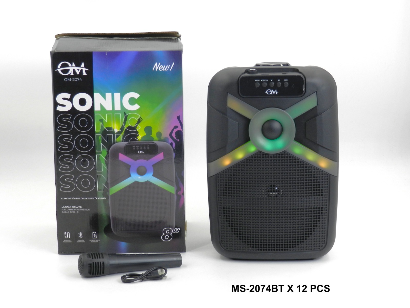 Parlante Bluetooth 8" con micrófono