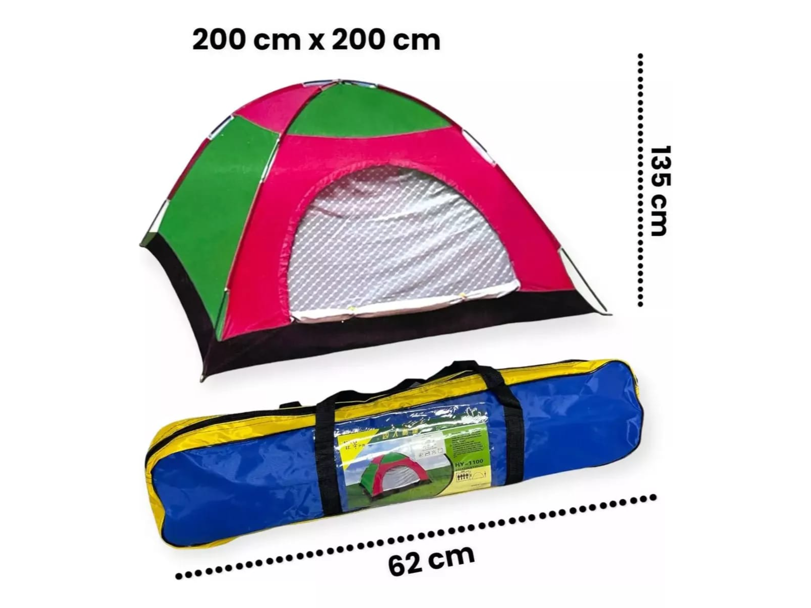 Carpa camping 3/4 personas