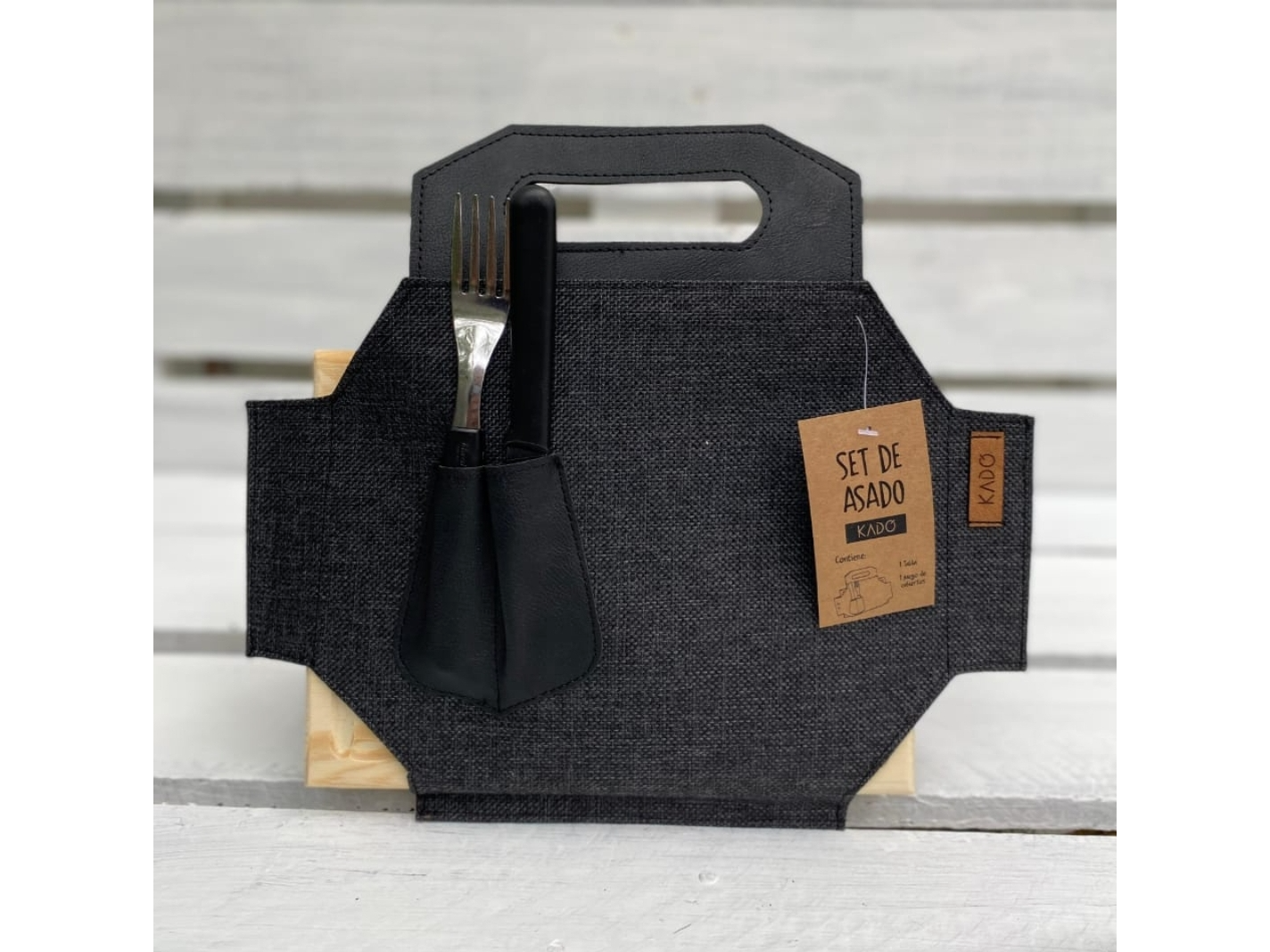 Set Asado Tabla cuadrada