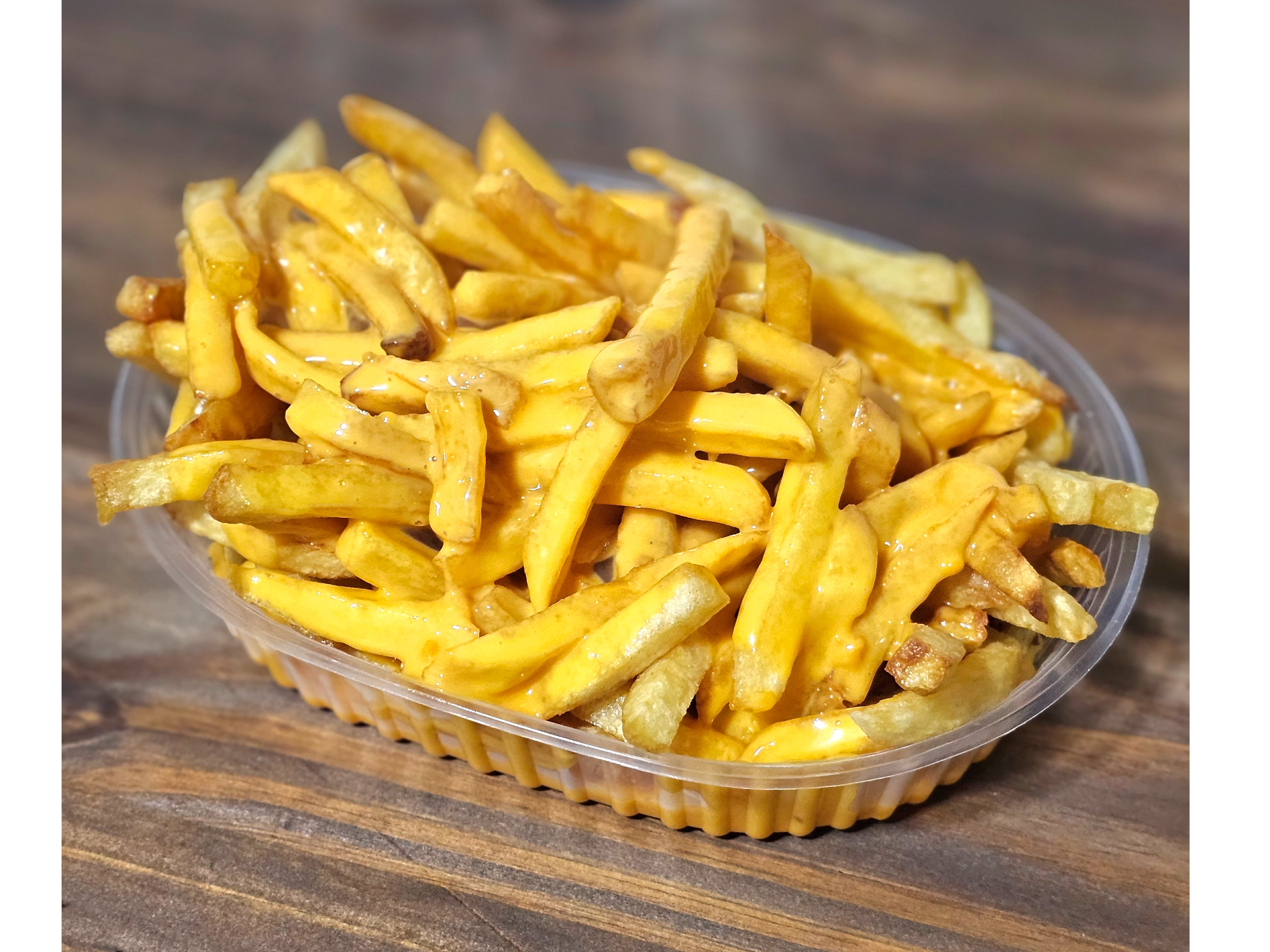 Papas con cheddar