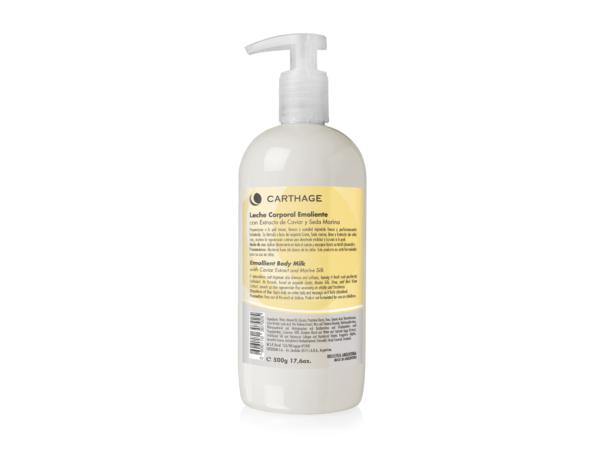 Leche Corporal Emoliente CAVIAR x500g