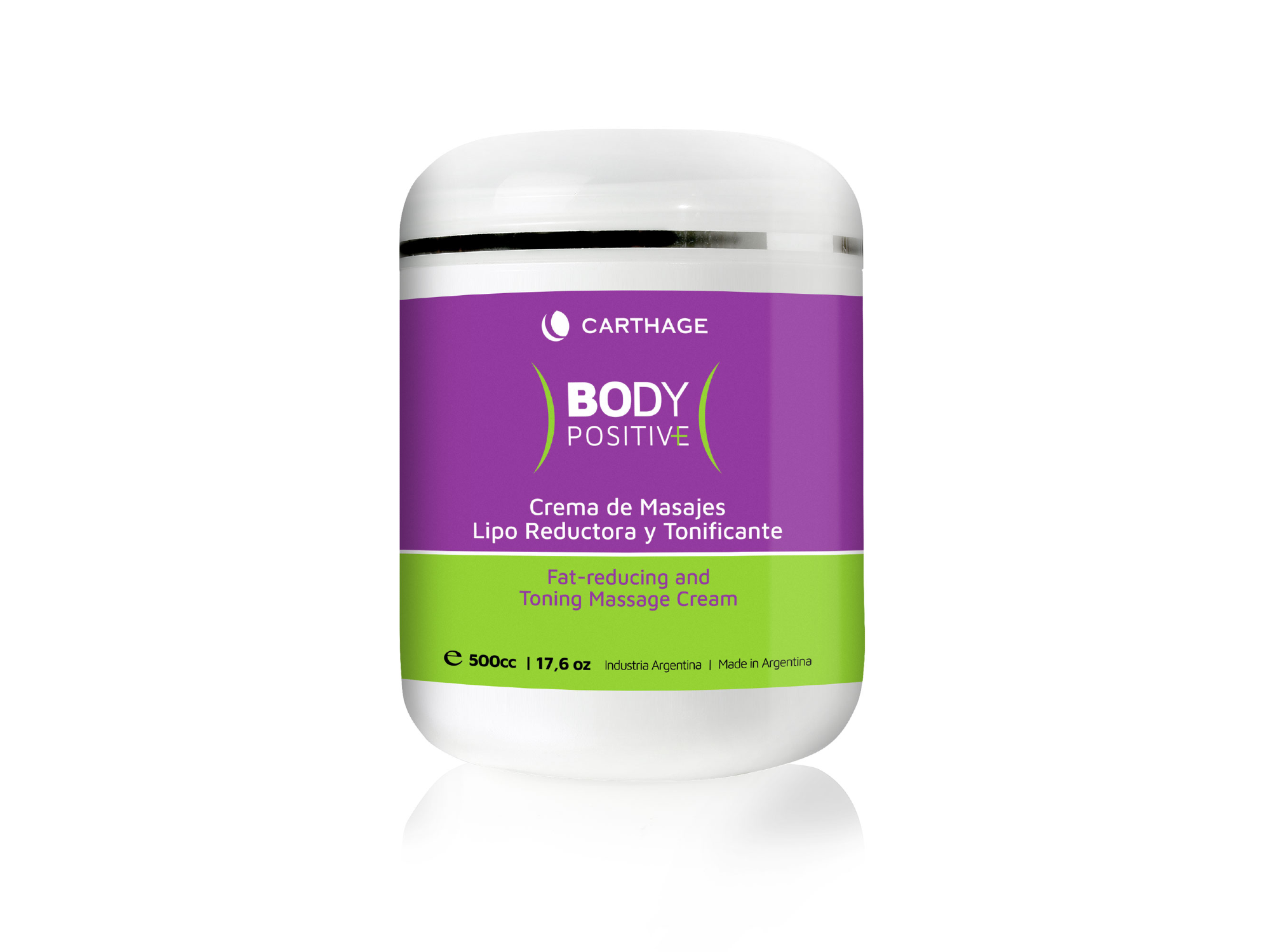 Body Positive Crema de Masajes Lipo reductora y Tonificante 500g