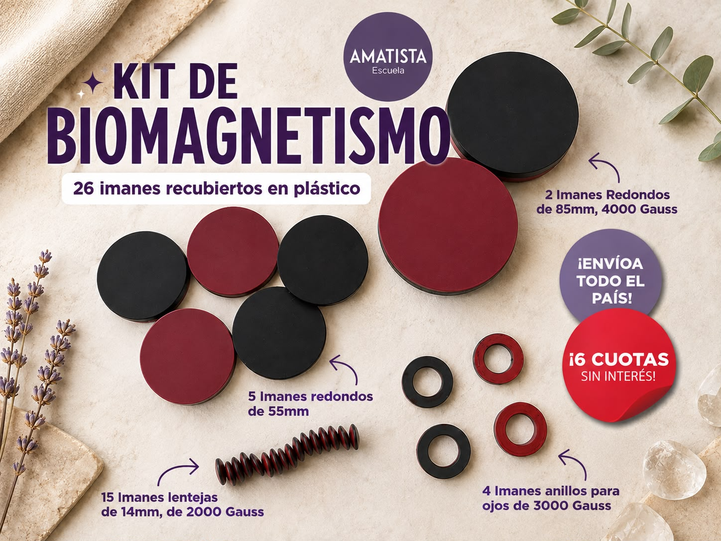 KIT DE BIOMAGNETISMO de Amatista
