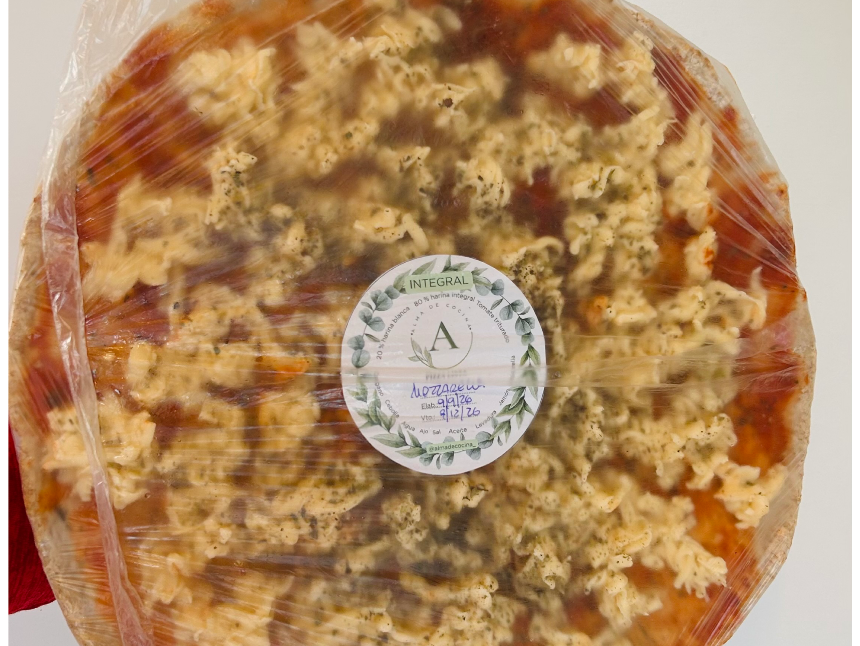 Pizza harina integral Muzzarella