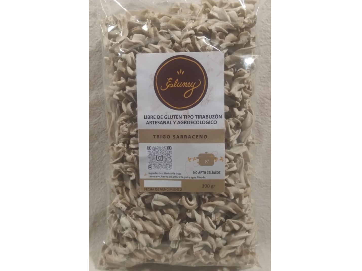 Tirabuzón de harina de trigo sarraceno