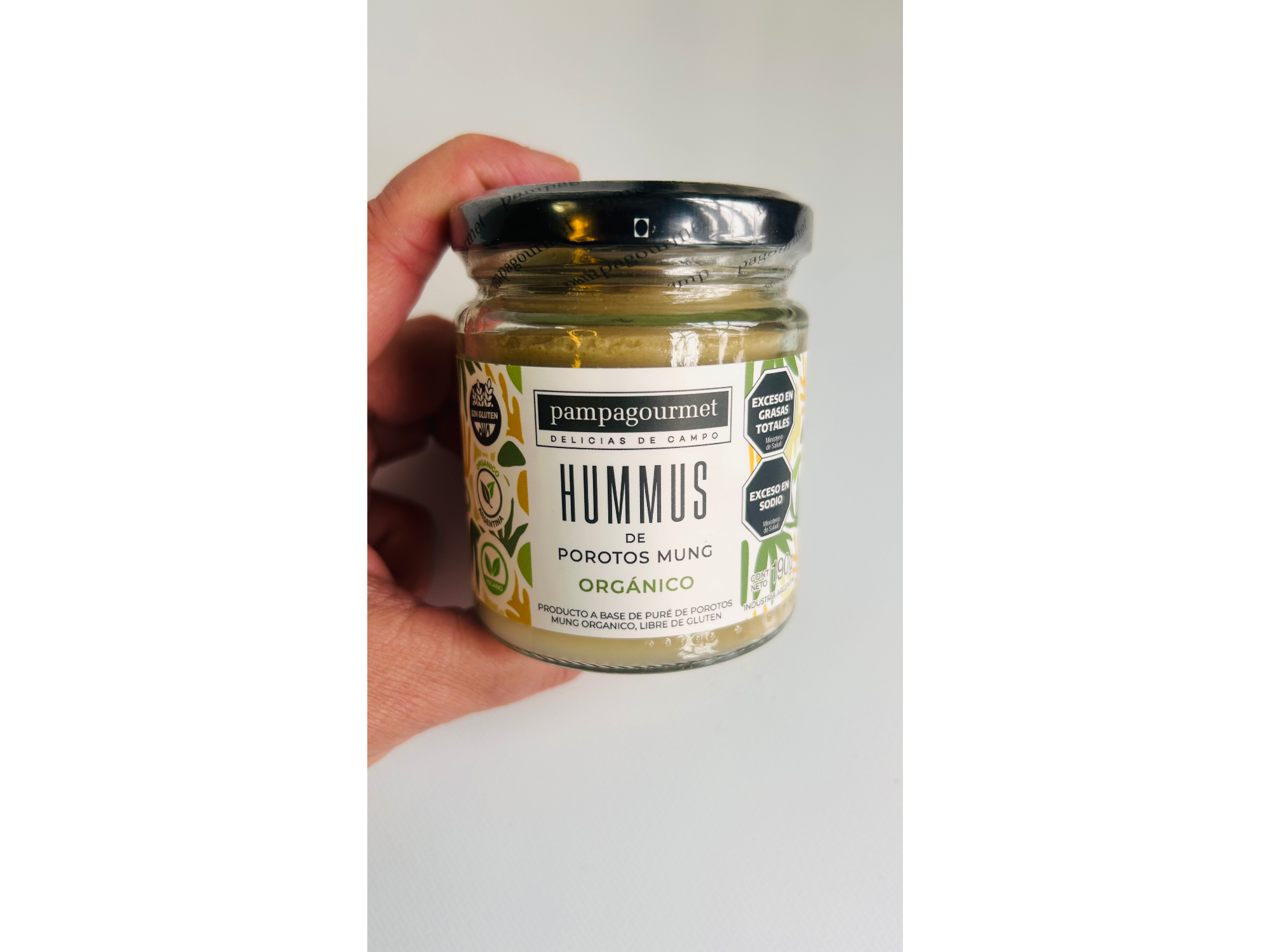 Hummus de Porotos Mung Pampagourmet Orgánico