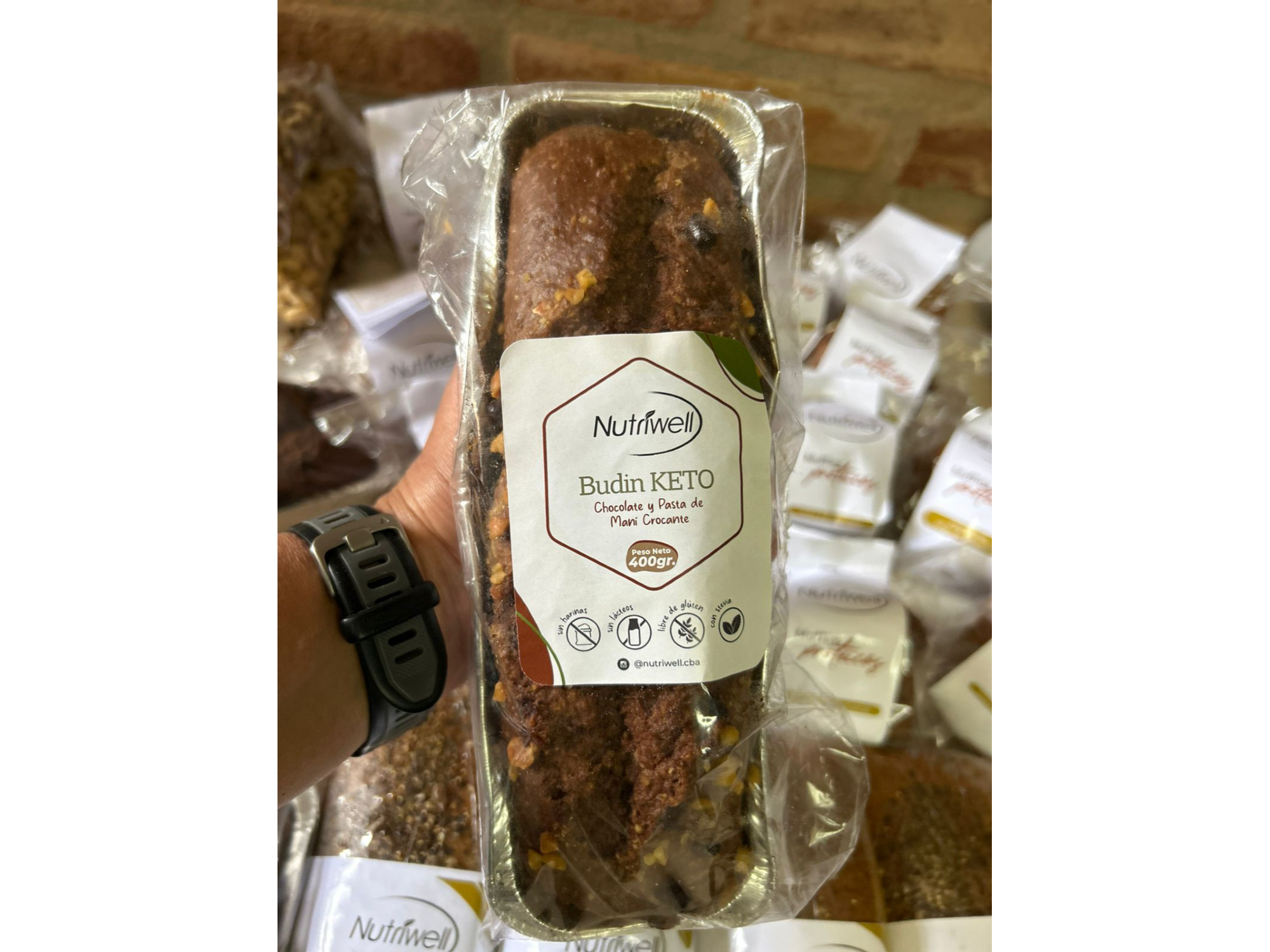 Budin keto chocolate y pasta de maní | Nutriwell