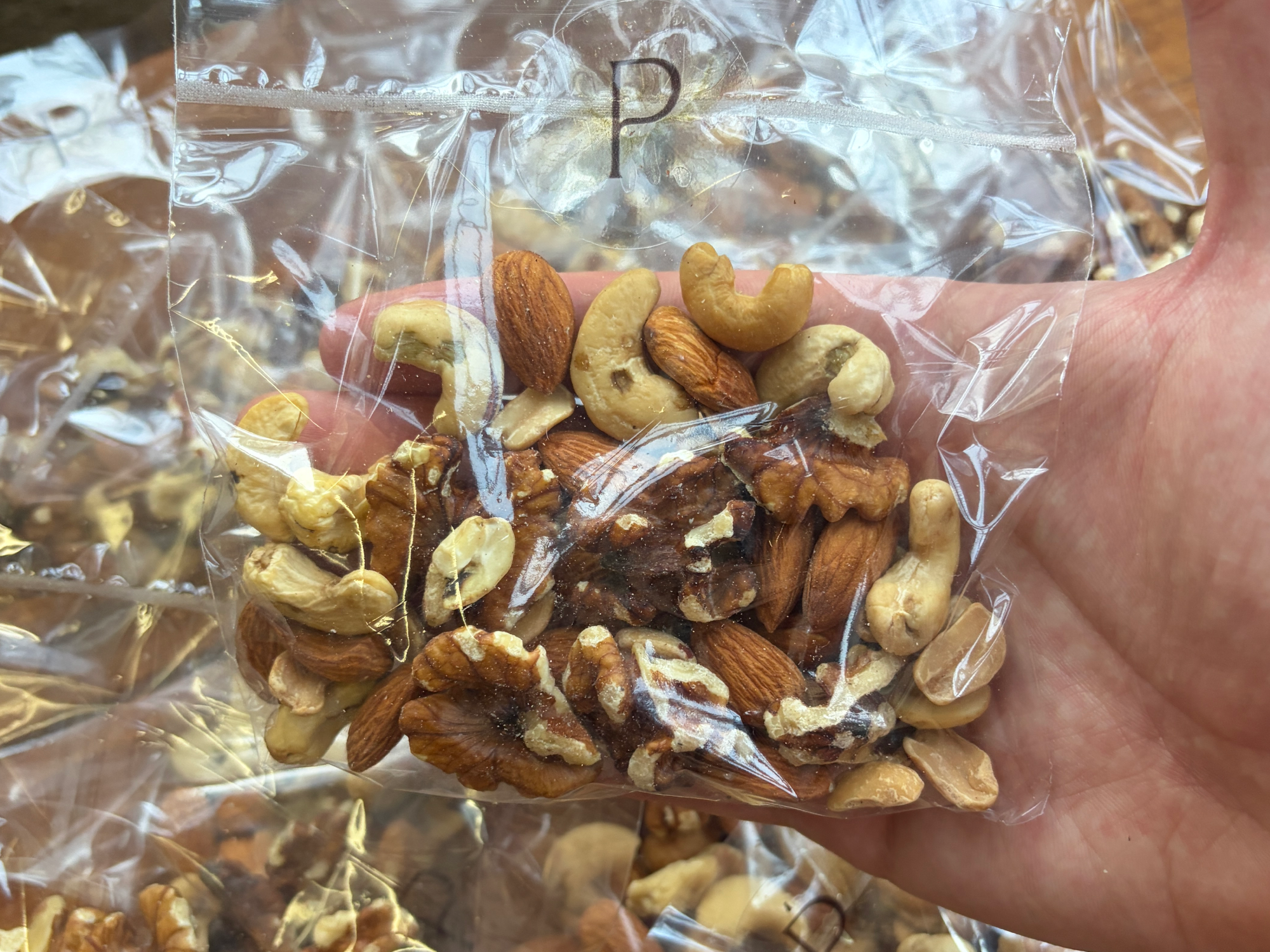 Mix de castañas, almendras, nueces y maní