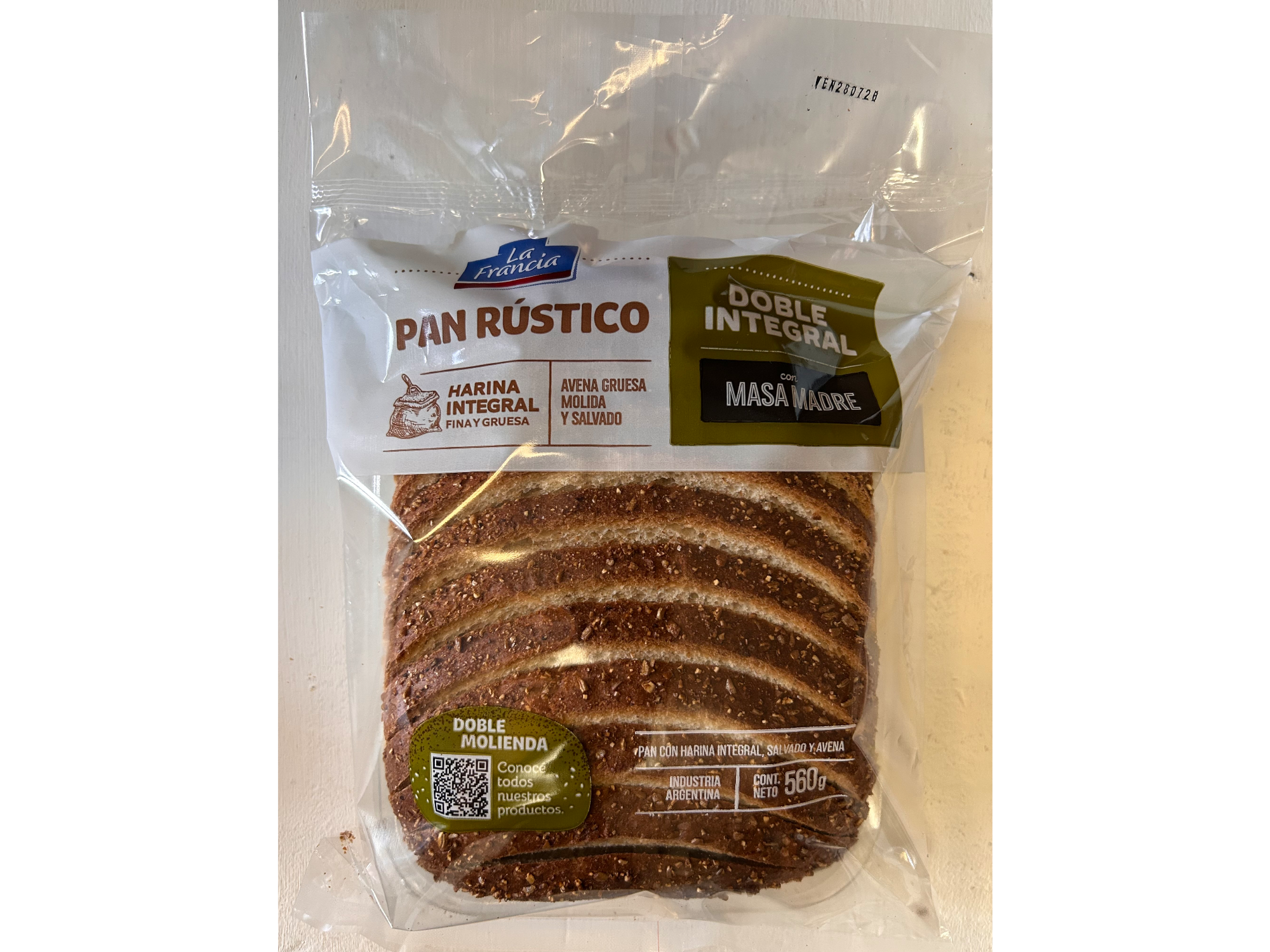 Pan Con Masa Madre Doble Integral