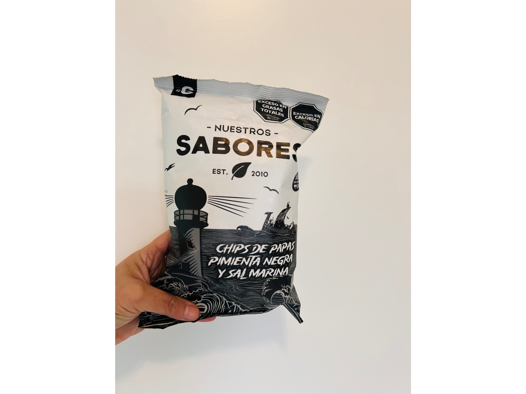 Chips de Papas Pimienta Negra y Sal Marina