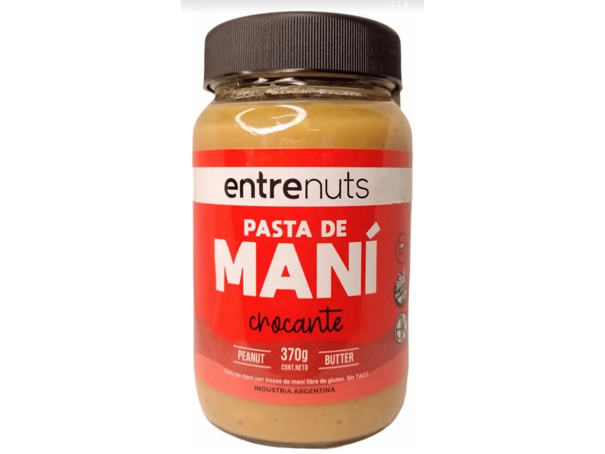 Pasta de Maní Crocante Entrenuts