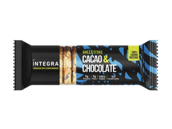 Galletas íntegra Cacao y chocolate  x 200g