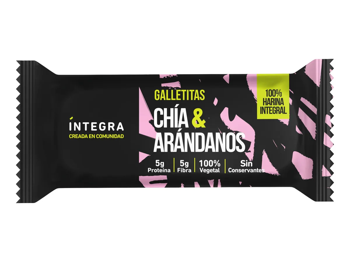 Galletas íntegra Chía y arandanos x 72g