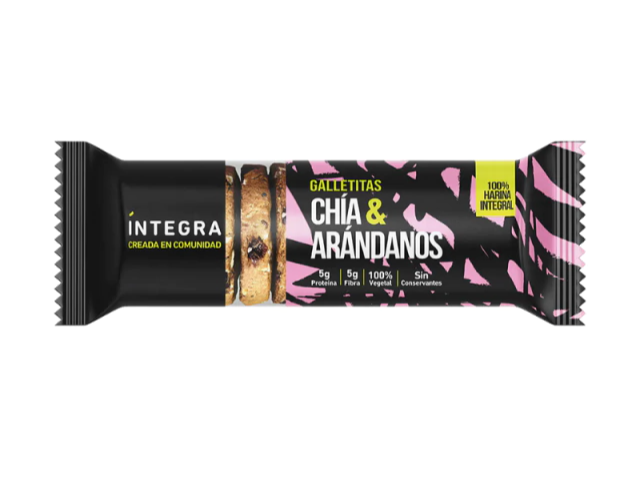 Galletas íntegra Chía y arandanos x 200g