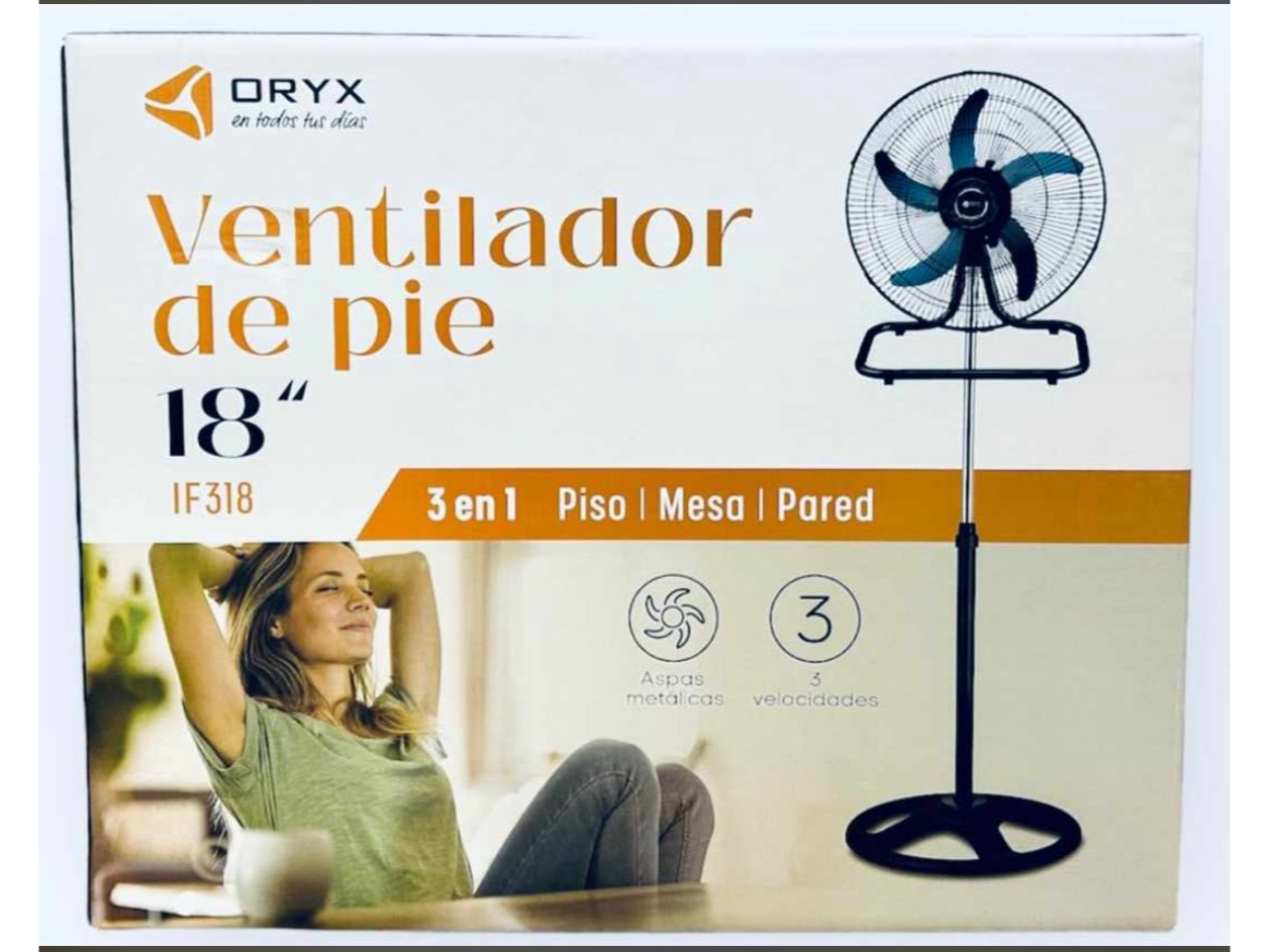 Ventilador de pie Oryx 18"