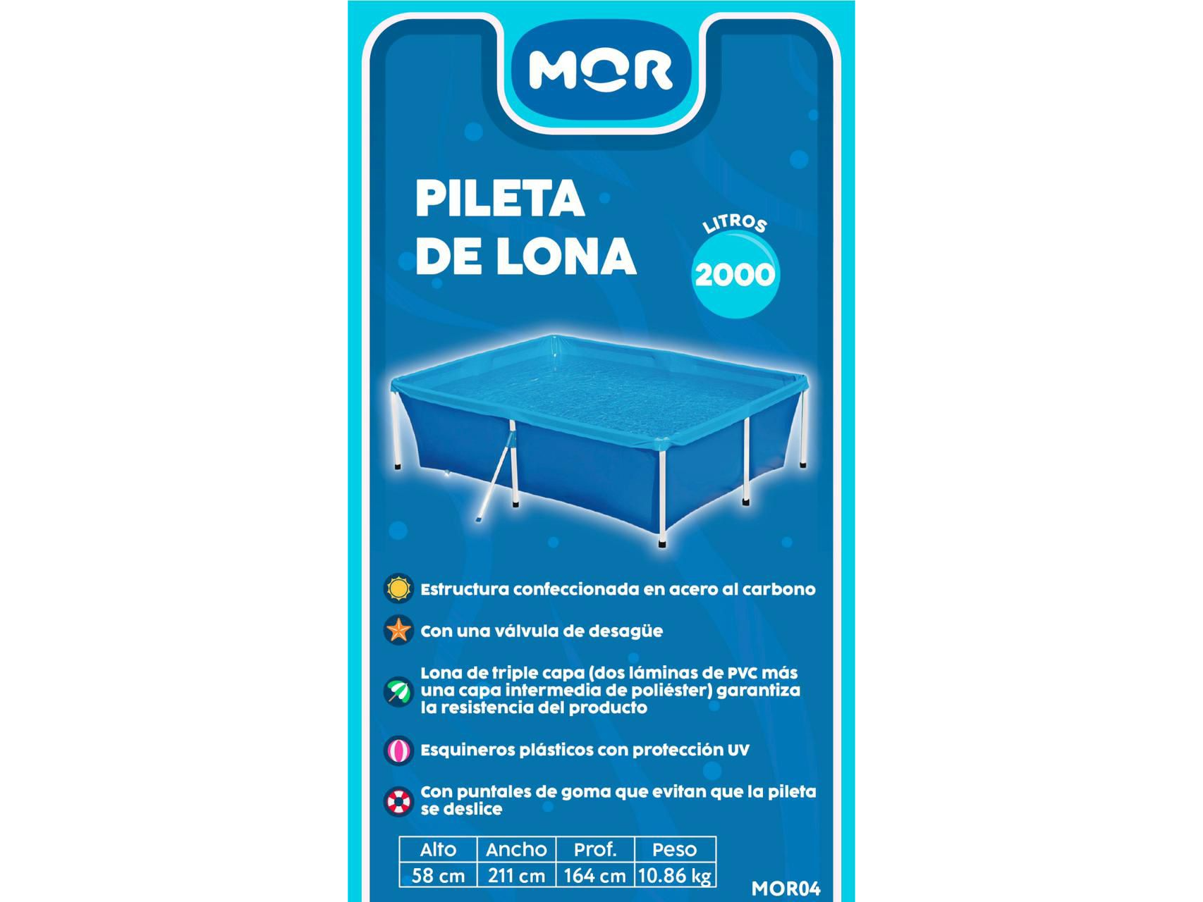 Pileta MOR 2000 LTS