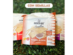 TOSTADAS DE ARROZ CON SEMILLAS