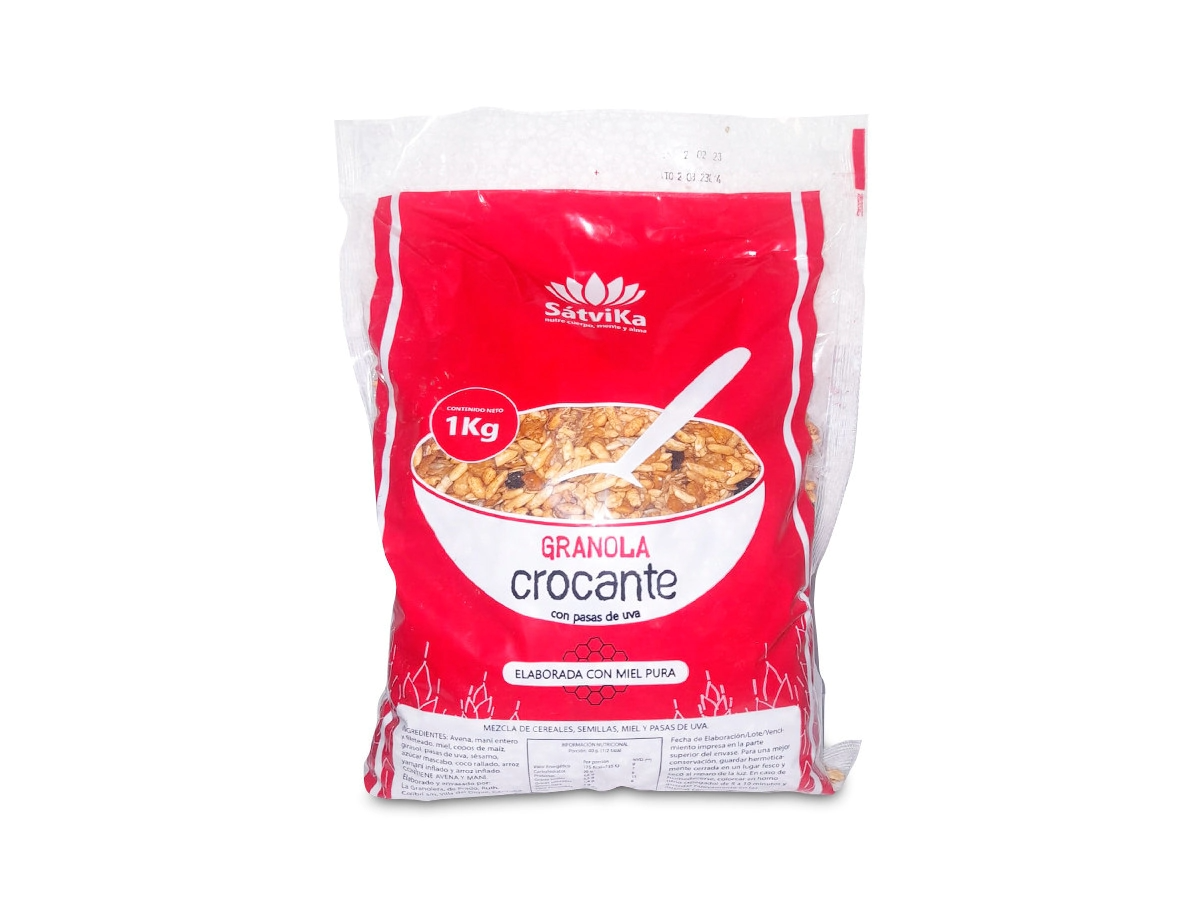 GRANOLA CROCANTE CON MIEL