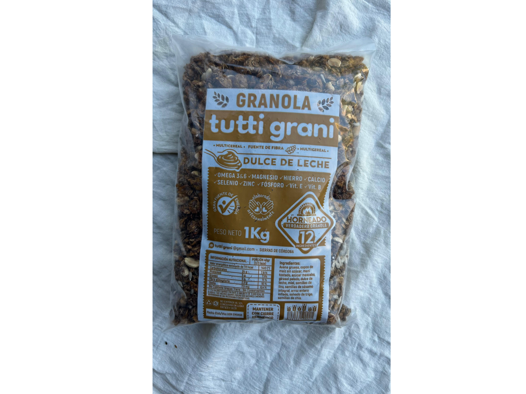 GRANOLA DE  DULCE DE LECHE