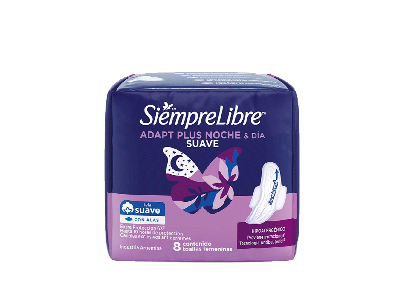 Toallitas Femeninas SiempreLibre Noche y Dia x 8