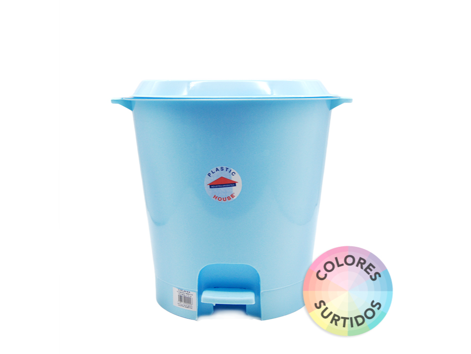 Cesto con pedal PLASTIC HOUSE 12 Litros