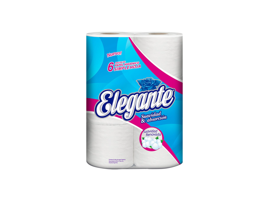 Papel Higienico Elegante x 6