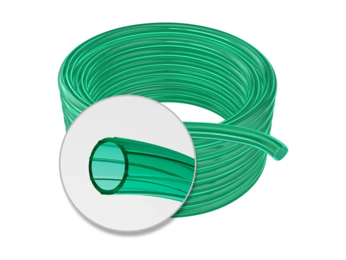 Manguera Cristal Verde 1/2 pulgada