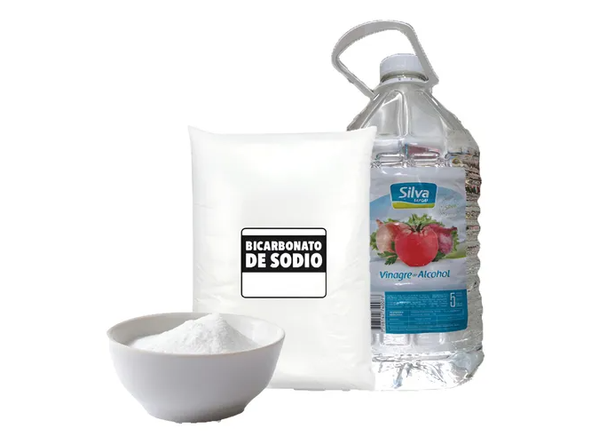 Vinagre x 5L + Bicarbonato de sodio x 1Kg