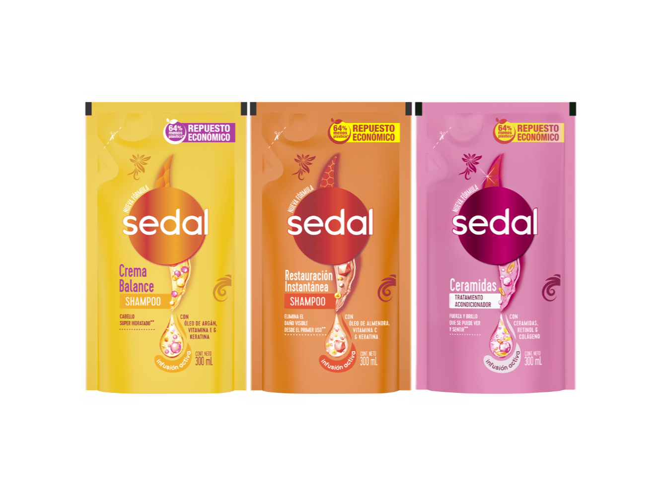 SHAMPOO REPUESTO SURTIDOS X300ML