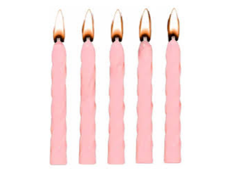 VELA DE CUMPLEAÑOS x10u. ROSAS