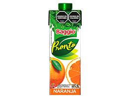 CAJA X8 unidades Baggio 1 litro NARANJA