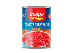 TOMATE EN LATA CUBETEADO INALPA 400g.