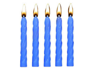 VELA DE CUMPLEAÑOS x10u. CELESTES