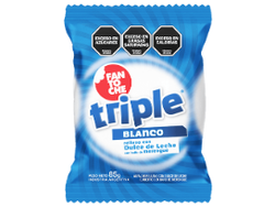 CAJA x24 unidades Alfajor Fantoche blanco Triple