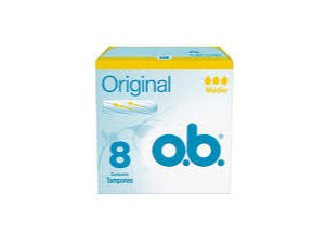 TAMPONES O.B MEDIANO x 8u.