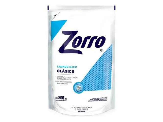 JABON LIQUIDO ZORRO 800cc